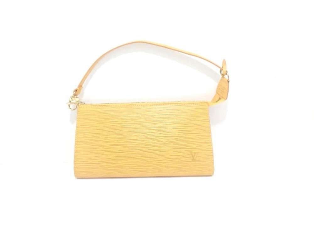 LOUIS VUITTON Bag Pochette Accessoires Pouch Clutch handle Epi